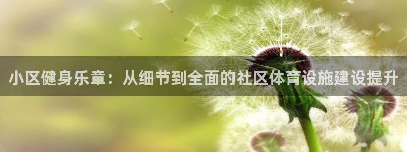 凯捷体育平台注册流程图：小区健身乐章：从细节到全面的社区体育