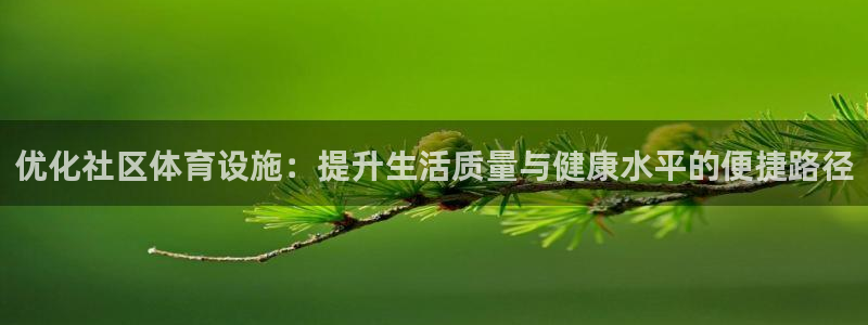 凯捷体育娱乐下载：优化社区体育设施：提升生活质量与健
