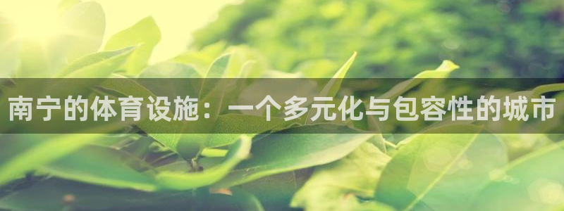 凯捷体育集团：南宁的体育设施：一个多元化与包容性的城